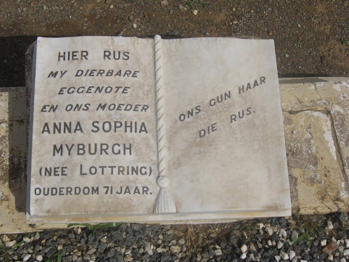 MYBURGH Anna Sophia nee LOTTRING