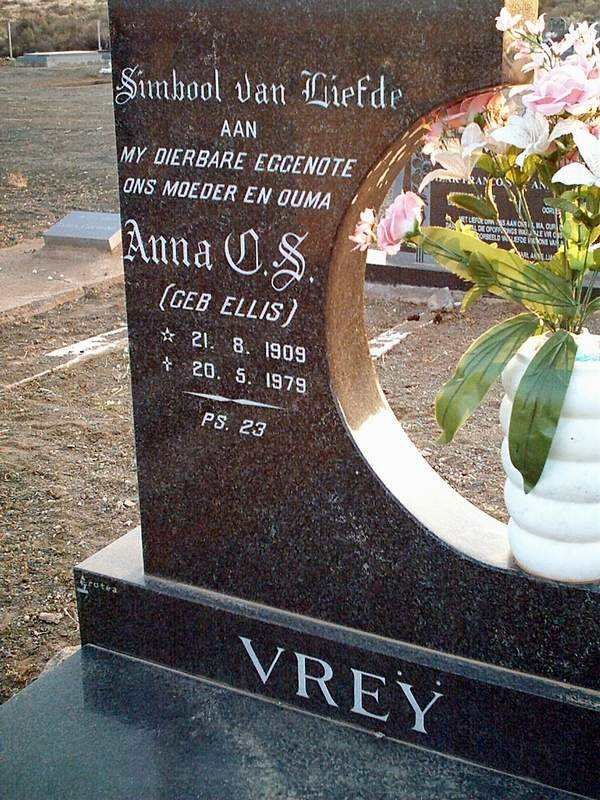 VREY Anna C.S. geb ELLIS 1909-1979