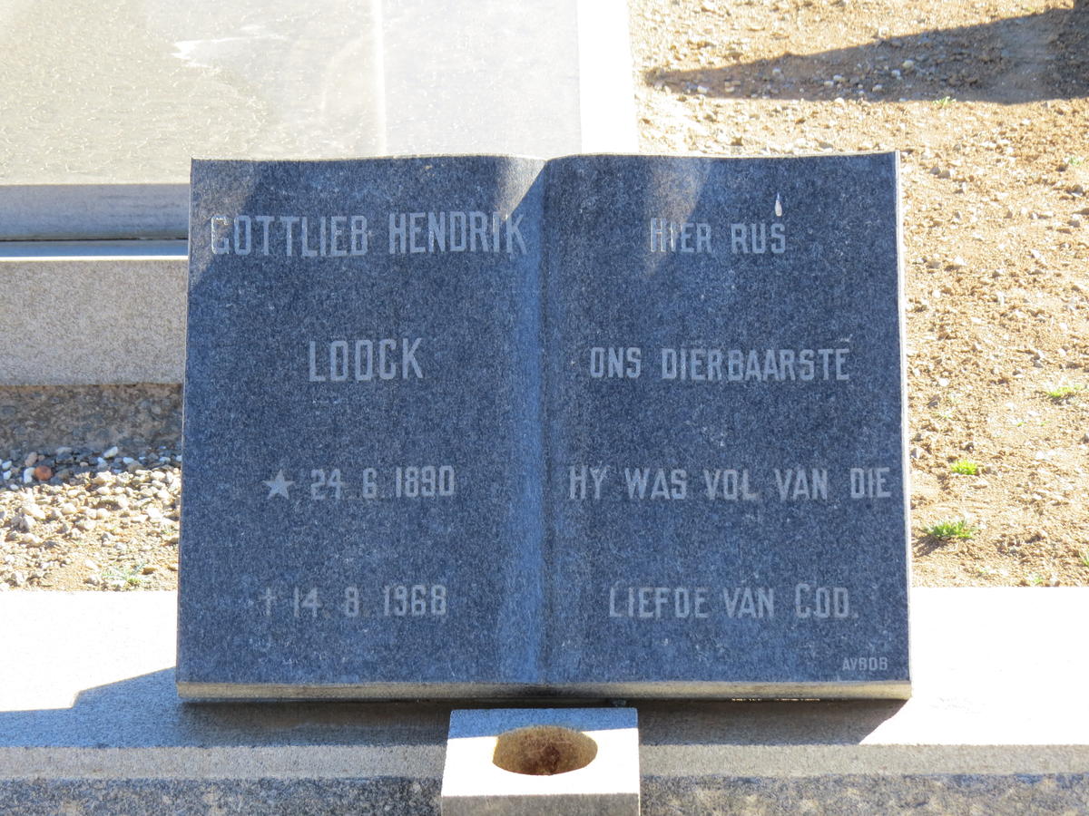 LOOCK Gottlieb Hendrik 1890-1968