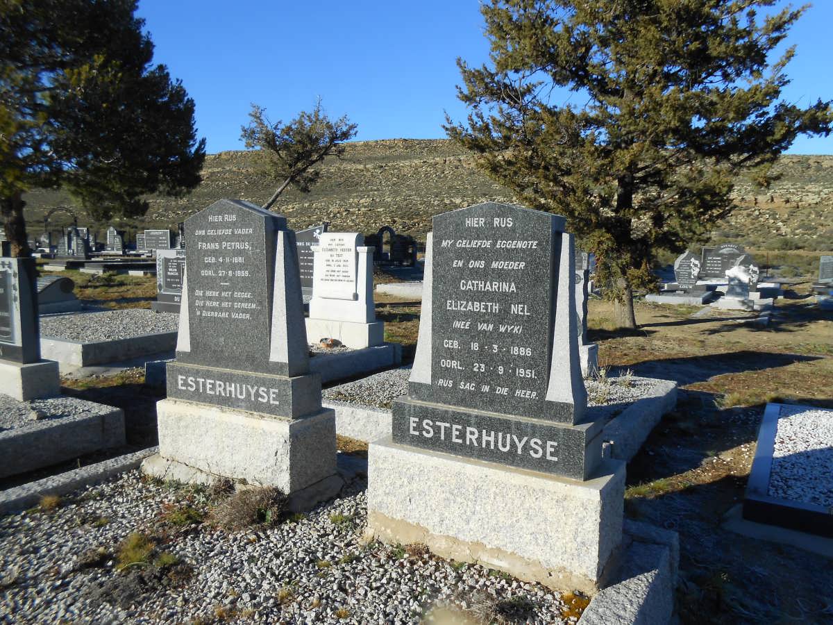 ESTERHUYSE Frans Petrus 1881-1955 &amp; Catharina Elizabeth NEL 1886-1951