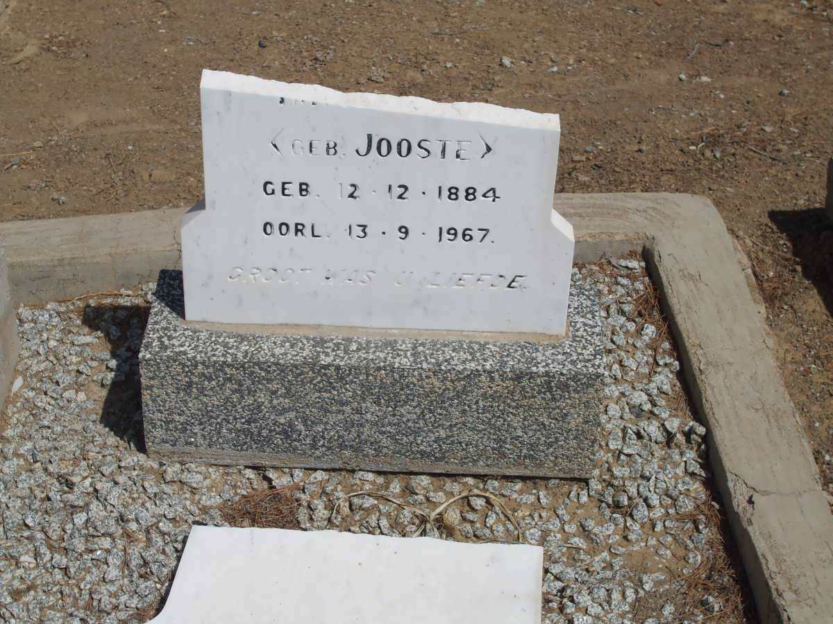 JOOSTE 1884-1967