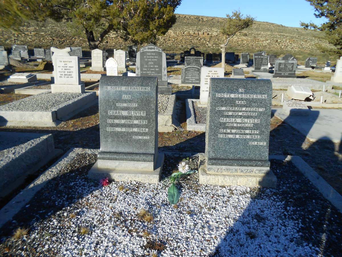 OLIVIER Charl 1899-1944 &amp; Maria STADLER 1897-1942