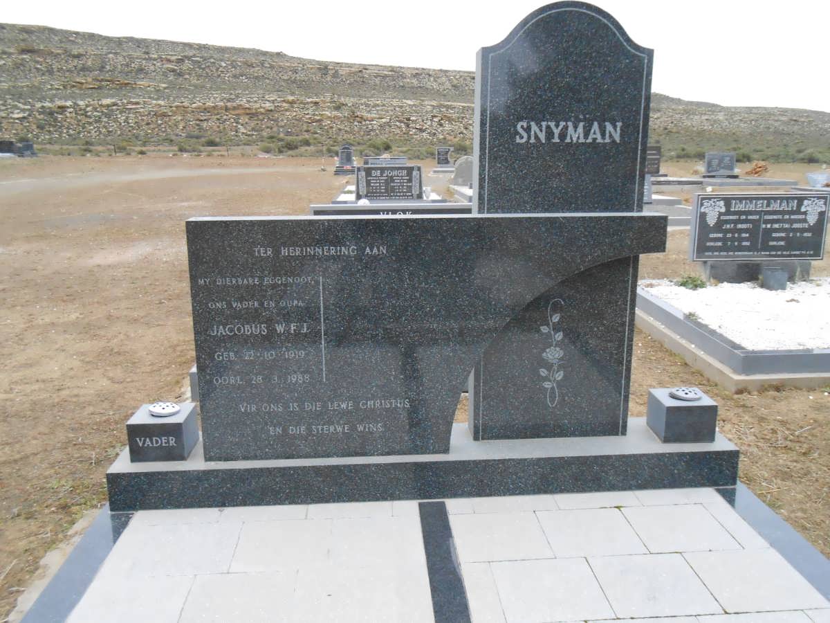 SNYMAN Jacobus W.F.J. 1919-1988