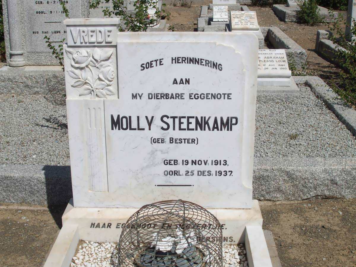 STEENKAMP Molly nee BESTER 1913-1937