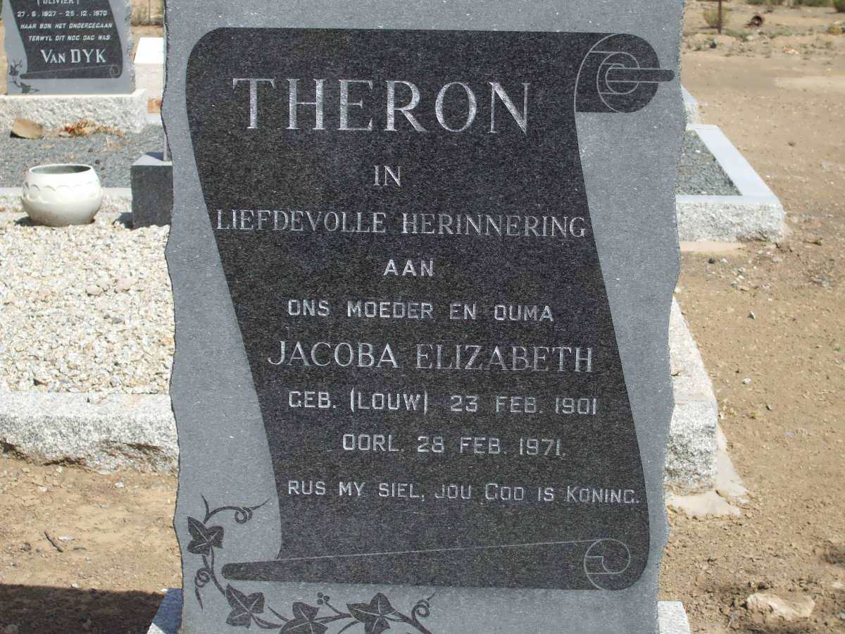 THERON Jacoba Elizabeth nee LOUW 1901-1971