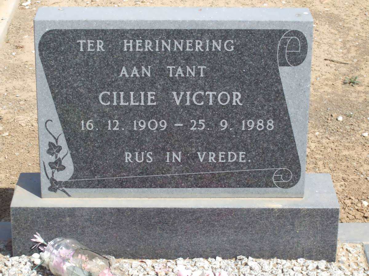 VICTOR Cillie 1909-1988