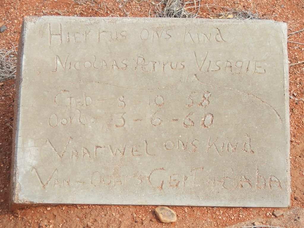 VISAGIE Nicolaas Petrus 1958-1960