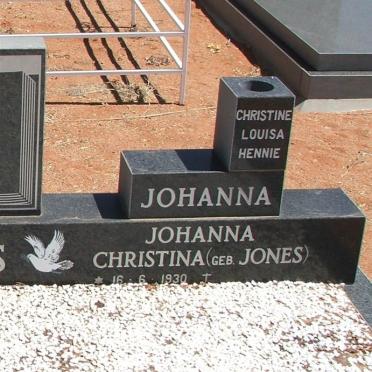 ALBERTS Johanna Christina nee JONES 1930-