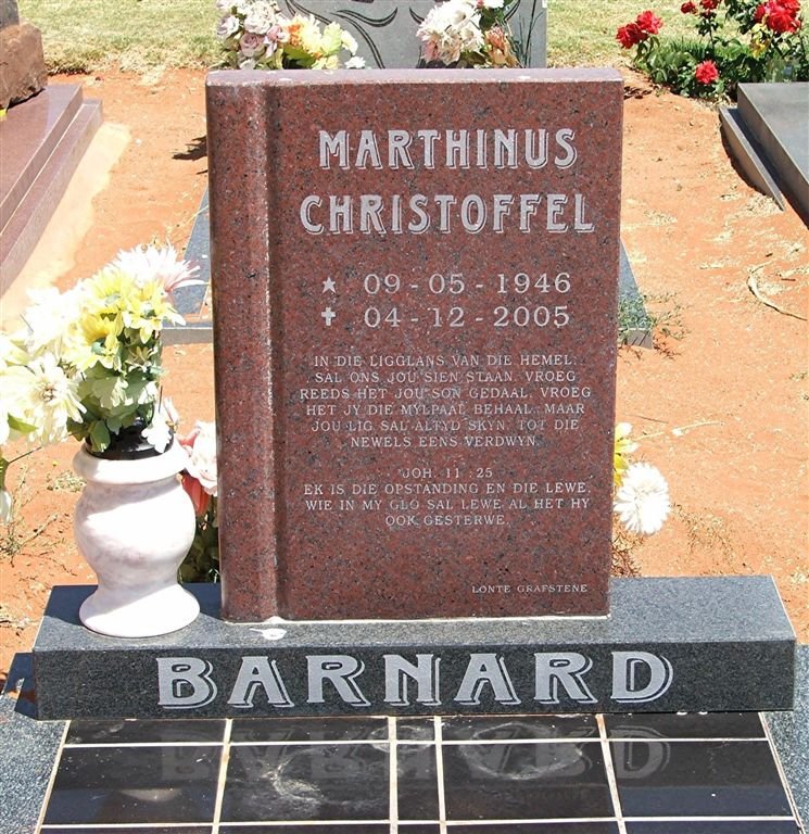 BARNARD Marthinus Christoffel 1946-2005