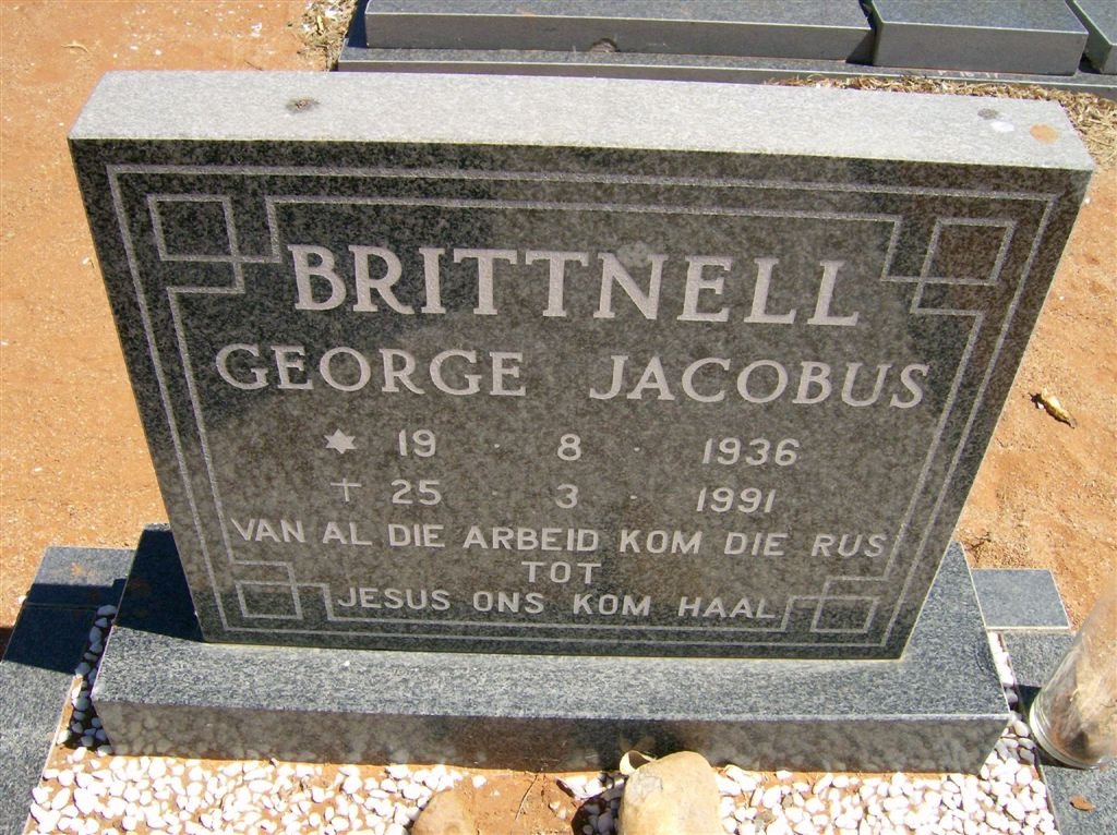 BRITTNELL George Jacobus 1936-1991