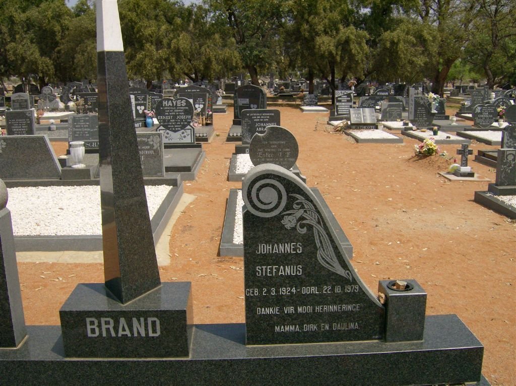 BRAND Johannes Stefanus 1924-1979