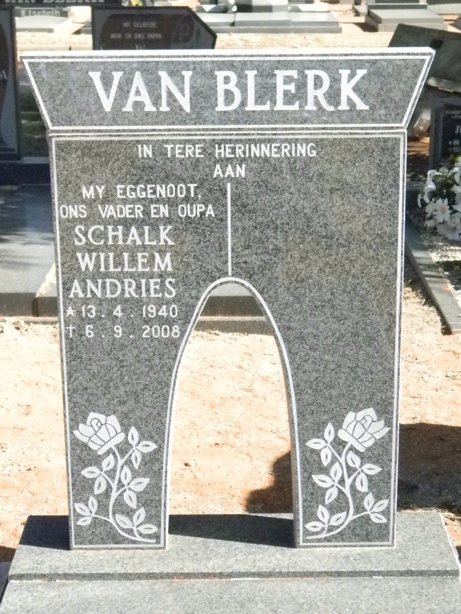 BLERK Schalk Willem Andries, van 1940-2008