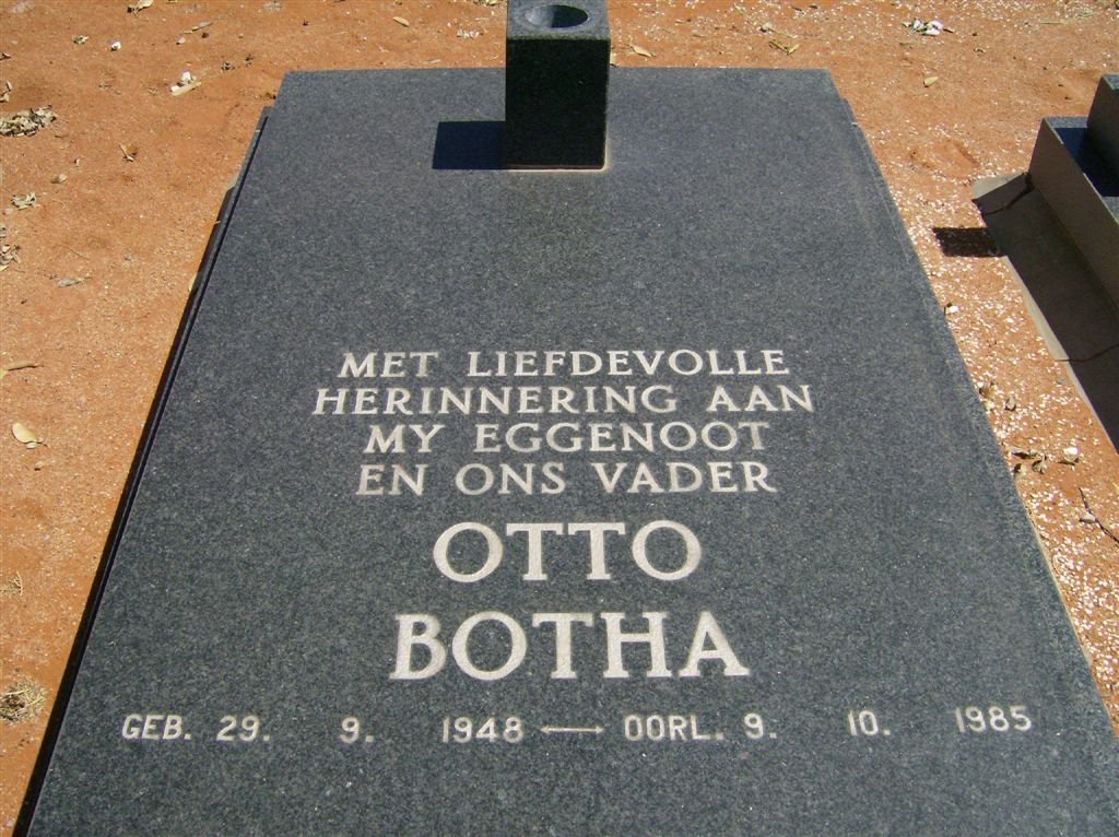 BOTHA Otto 1948-1985