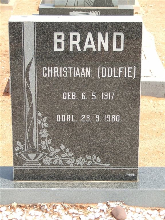 BRAND Christiaan 1917-1980