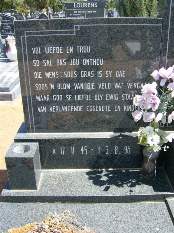 BEAN Gerrit Stephanus 1945-1996