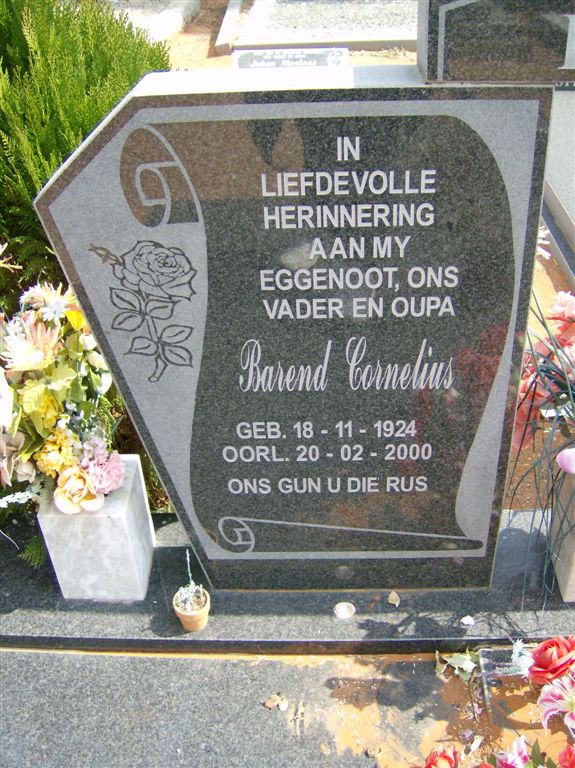 BOOYSEN Barend Cornelius 1924-2000