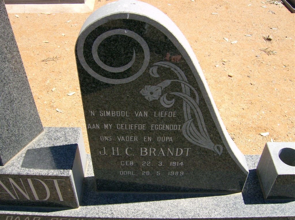 BRANDT J.H.C. 1914-1989