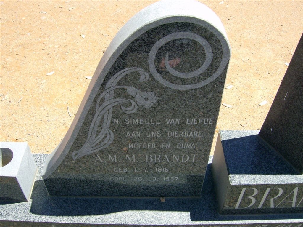 BRANDT A.M.M. 1915-1997
