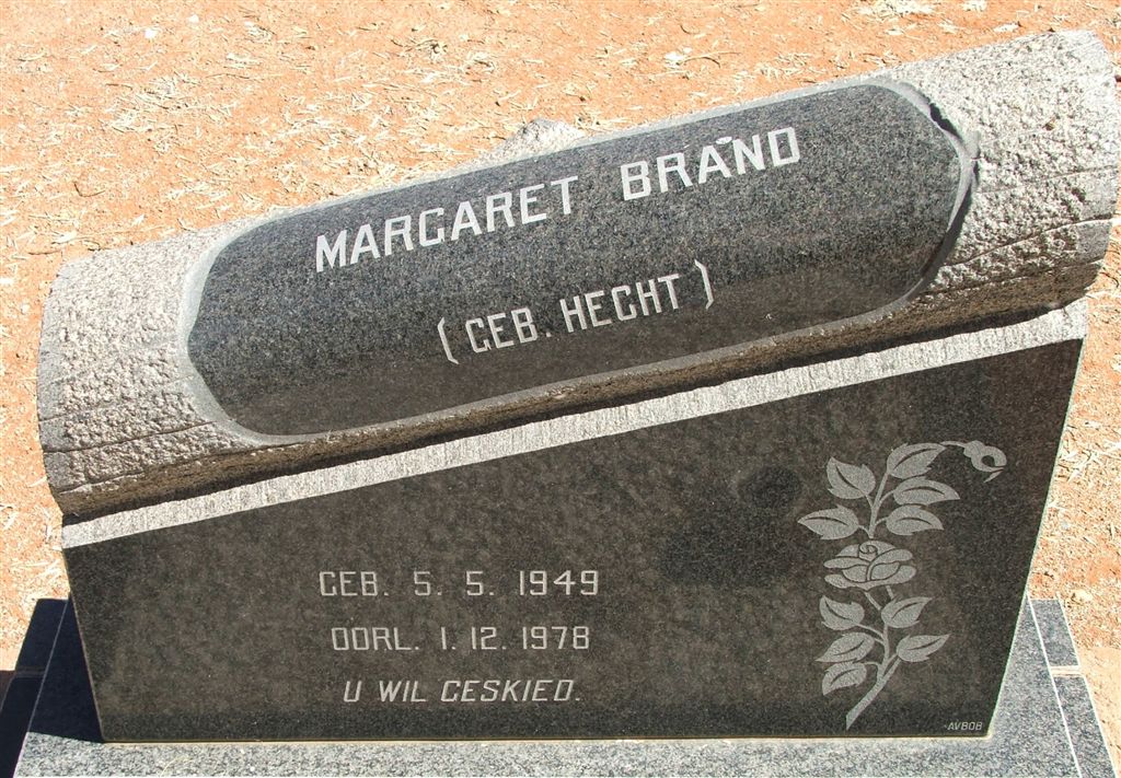 BRAND Margaret nee HECHT 1949-1978