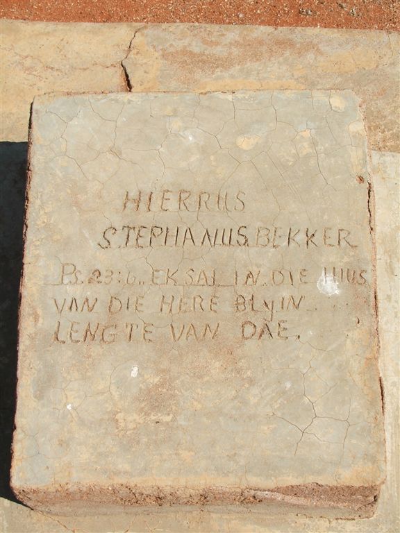 BEKKER Stephanus