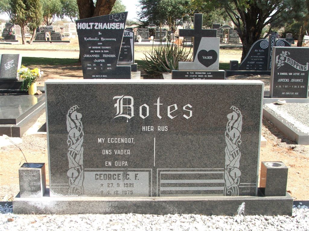 BOTES George G.F. 1921-1975
