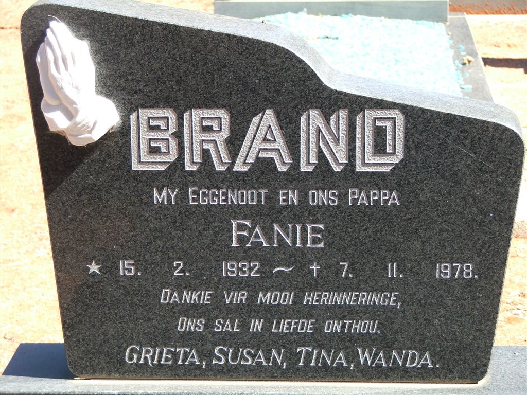 BRAND Fanie 1932-1978