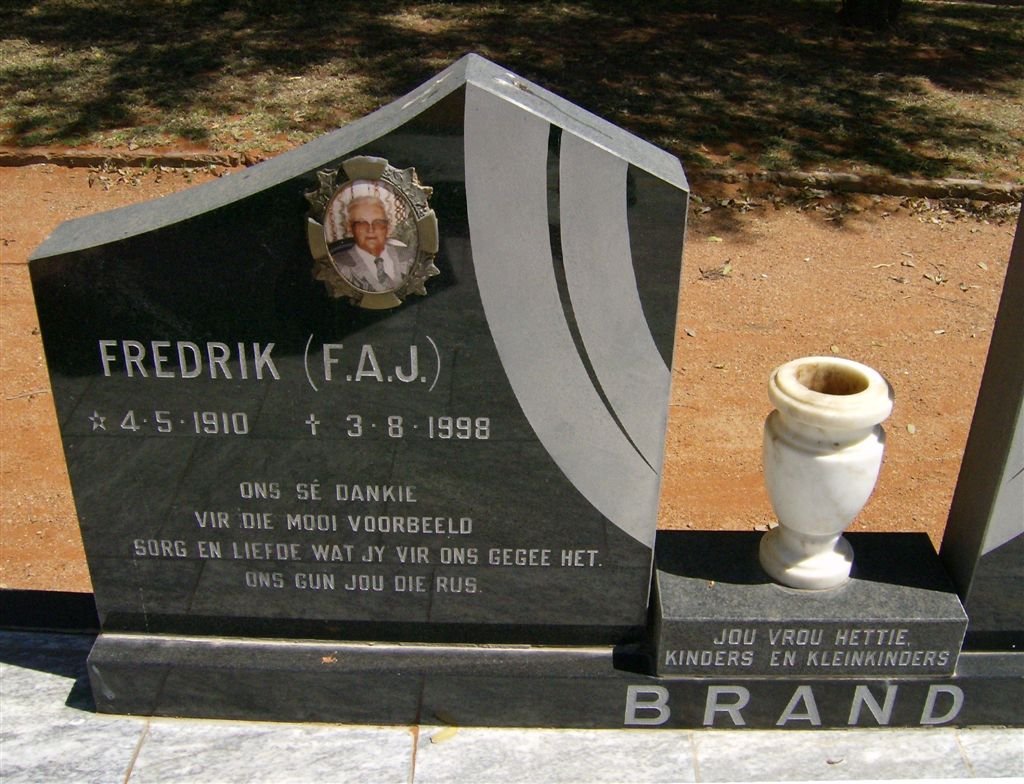 BRAND F.A.J. 1910-1998