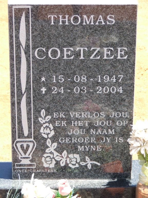 COETZEE Thomas 1947-2004