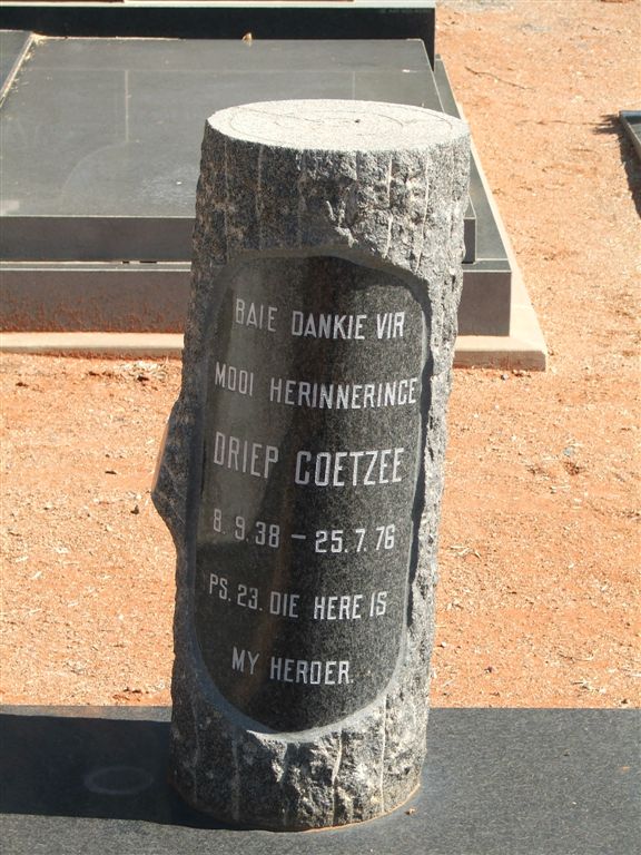 COETZEE Driep 1938-1976