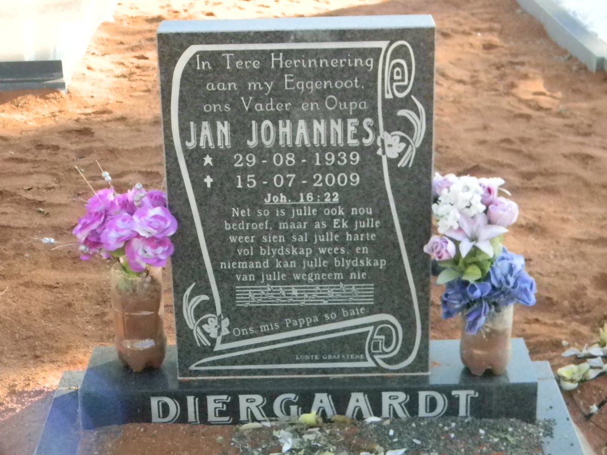 DIERGAARDT Jan Johannes 1939-2009