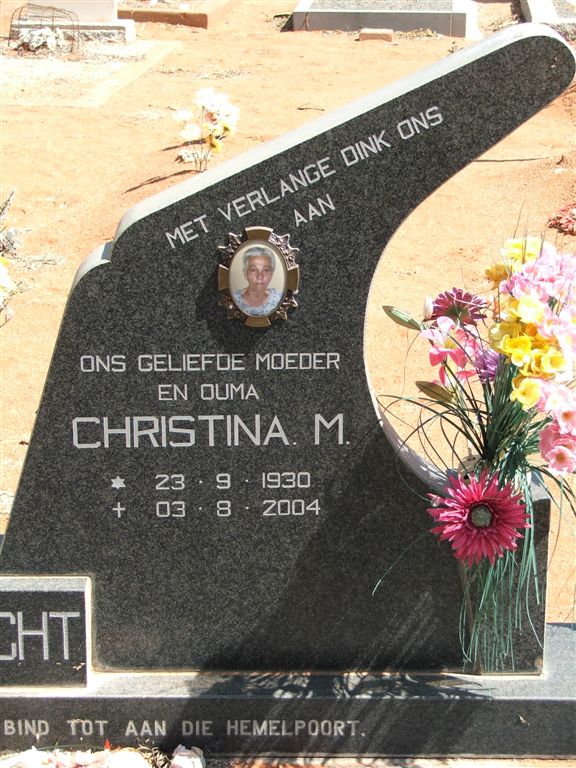 ENGELBRECHT Christina M. 1930-2004