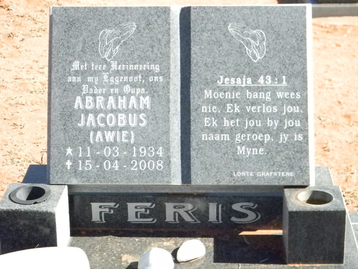 FERIS Abraham Jacobus 1934-2008