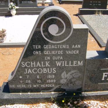 FABER Schalk Willem Jacobus 1919-1989