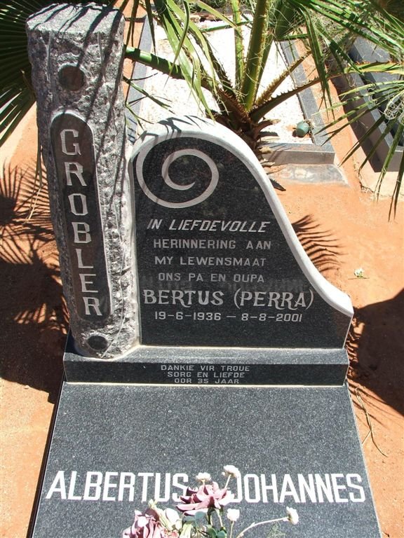 GROBLER Albertus Johannes 1936-2001