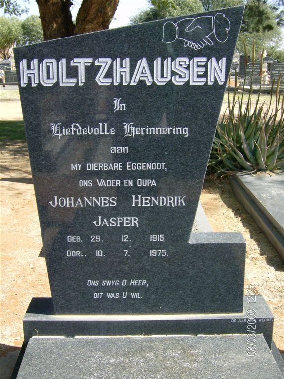 HOLTZHAUSEN Johannes Hendrik Jasper 1915-1975