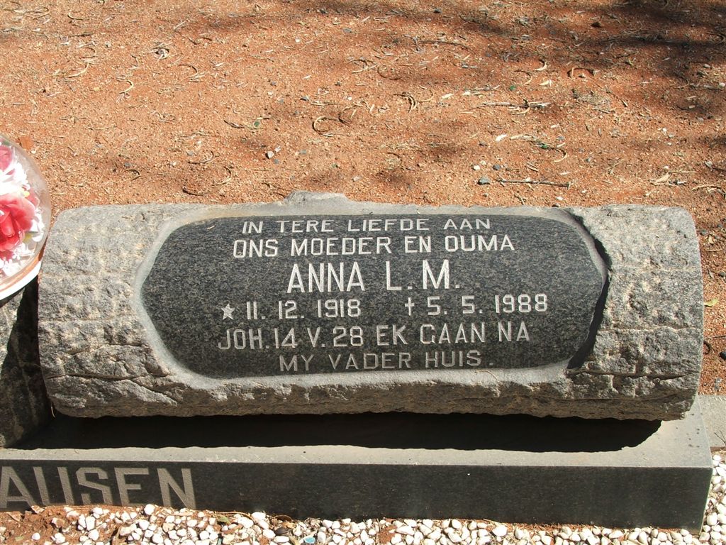HOLTZHAUSEN Anna L.M. 1918-1988