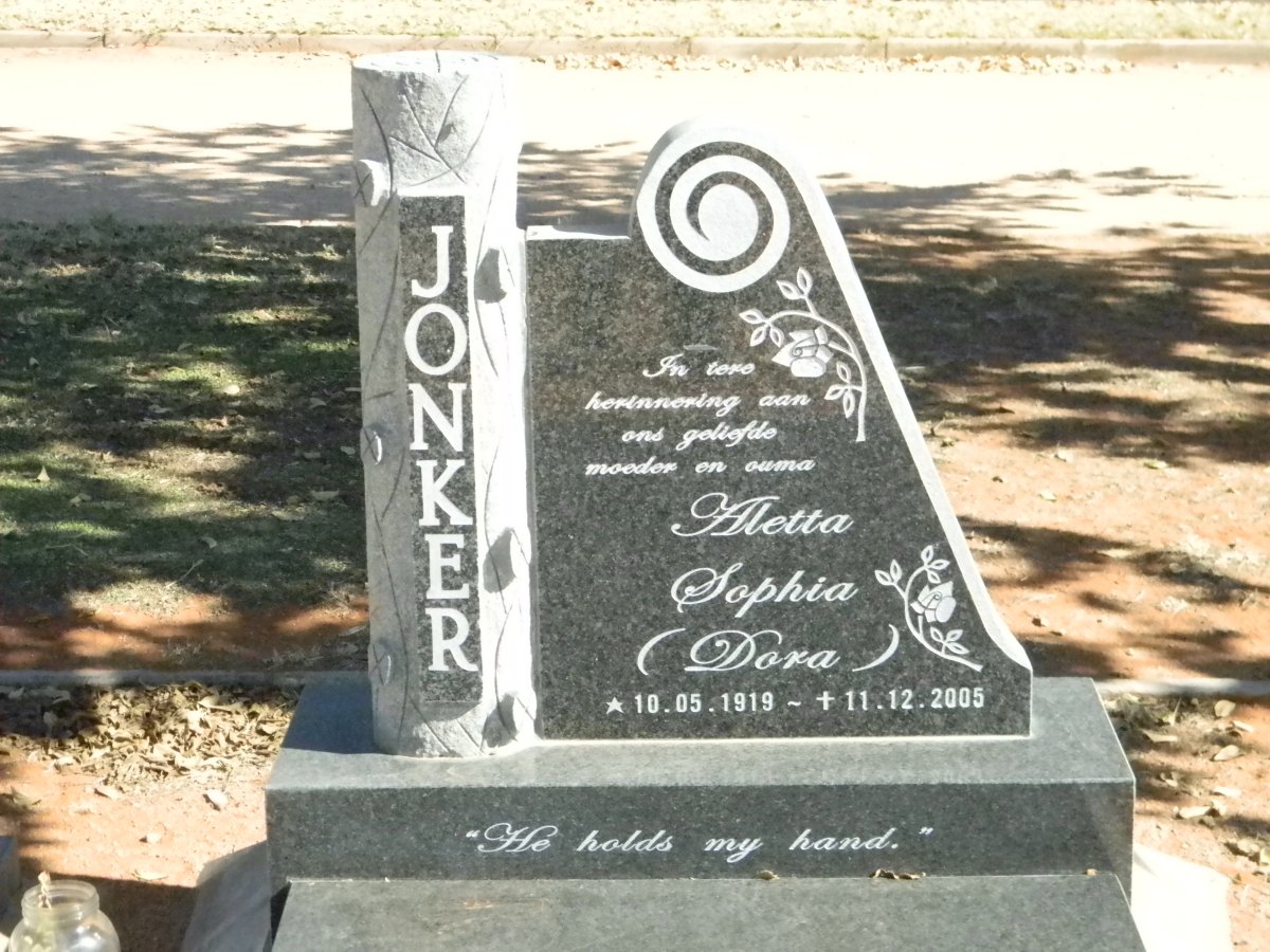JONKER Aletta Sophia 1919-2005