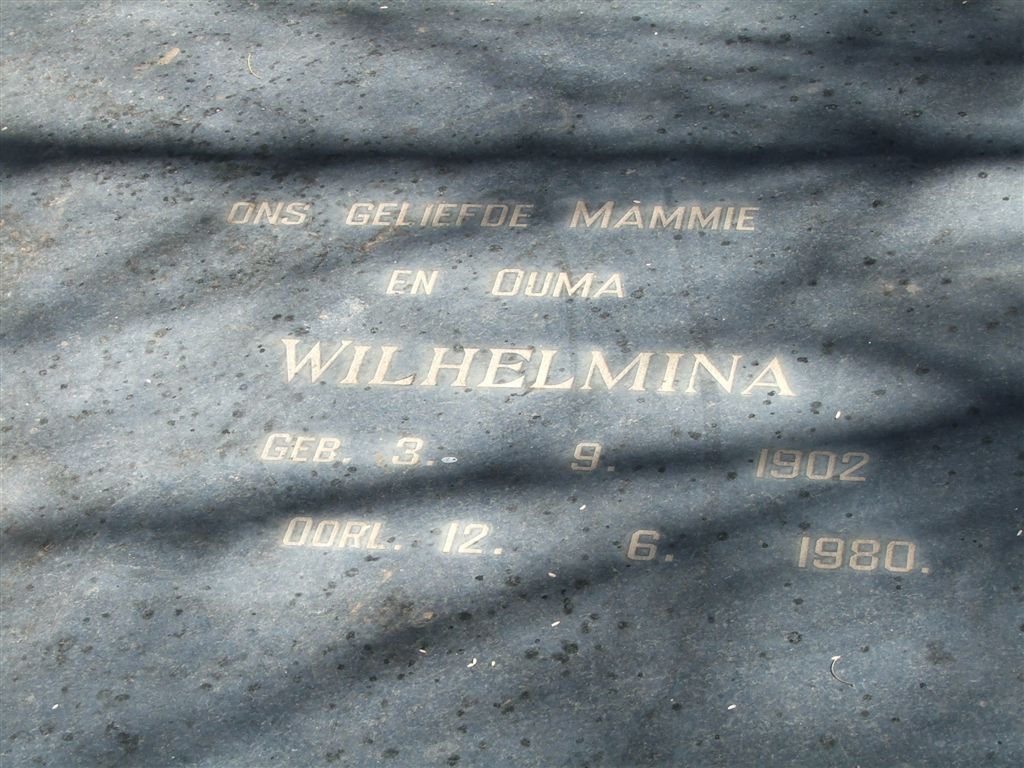 JOOSTE Wilhelmina 1902-1980