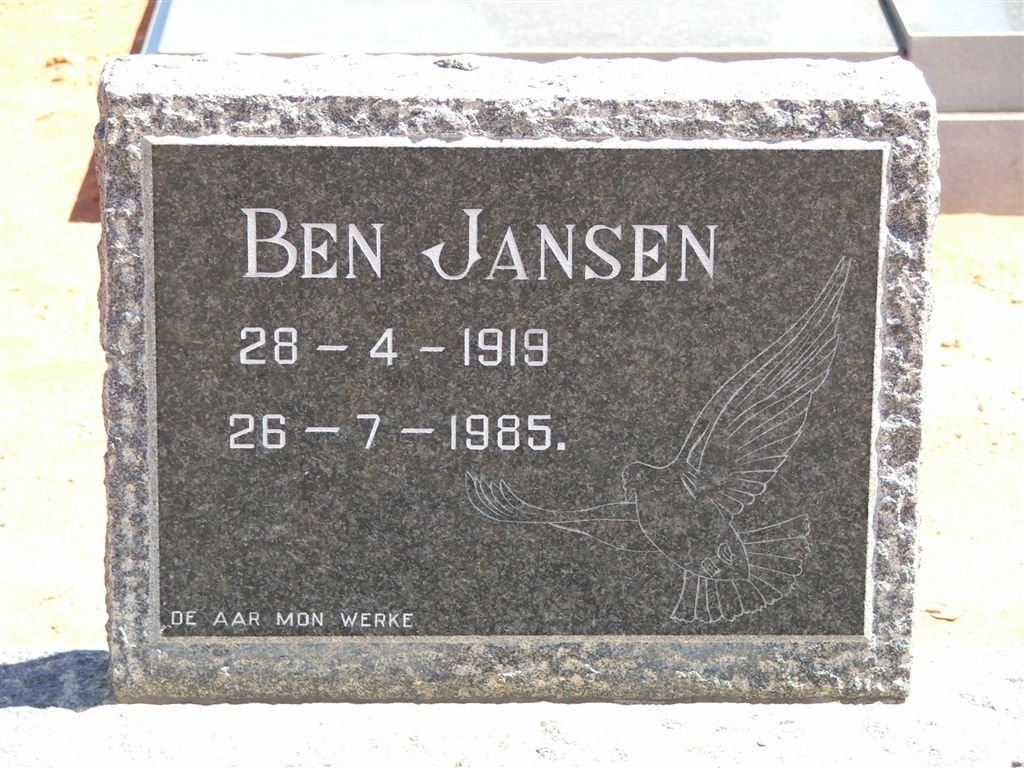 JANSEN Ben 1919-1985