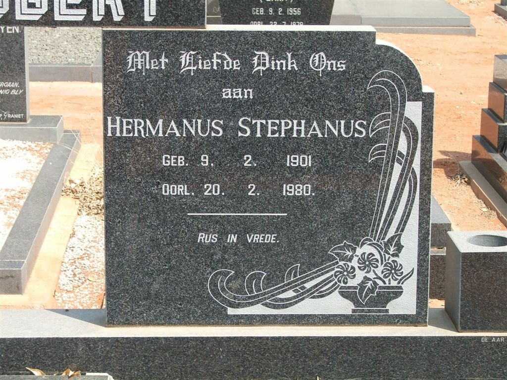 JOUBERT Hermanus Stephanus 1901-1980
