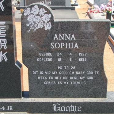 KLERK Anna Sophia, de 1927-1998