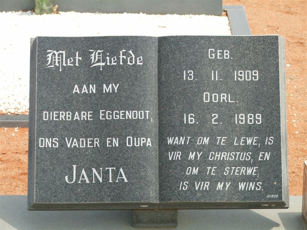 KRADENBURG Janta, van 1909-1989