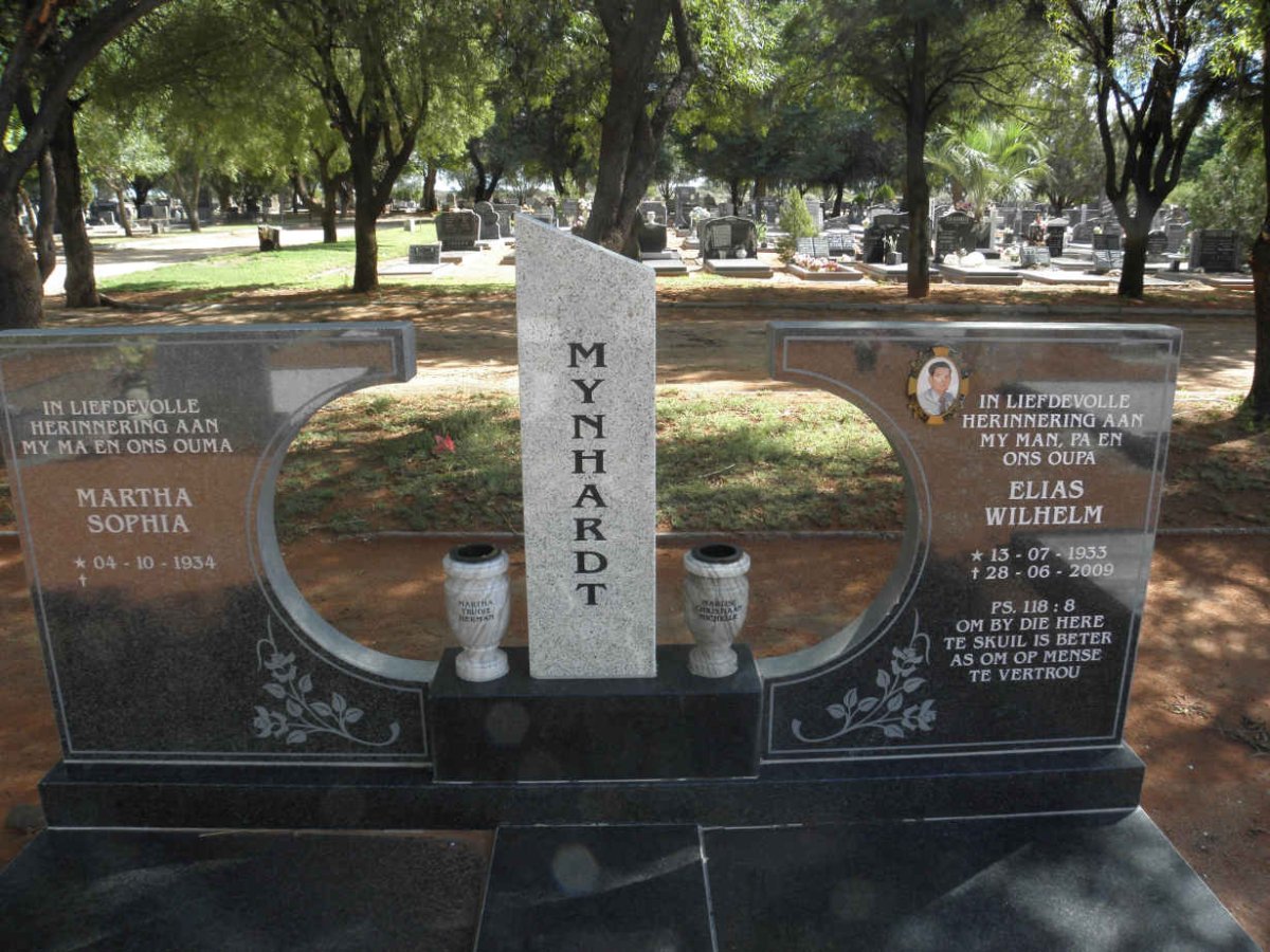 MYNHARDT Elias Wilhelm 1933-2009 &amp; Martha Sophia 1934-