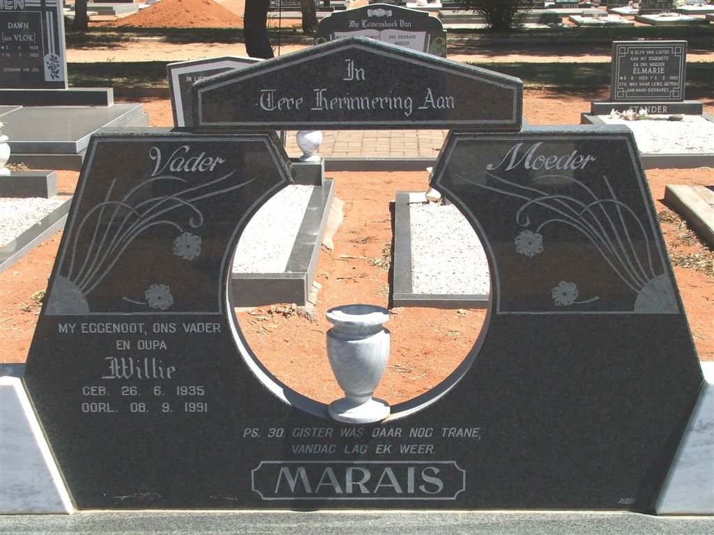 MARAIS Willie 1935-1991
