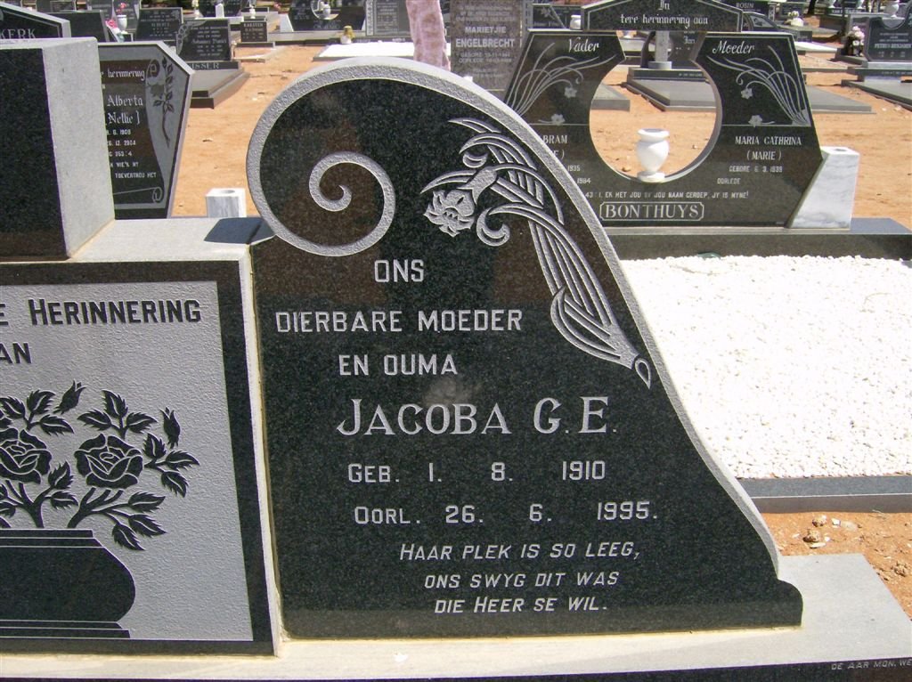 MINNAAR Jacoba G.E. 1910-1995