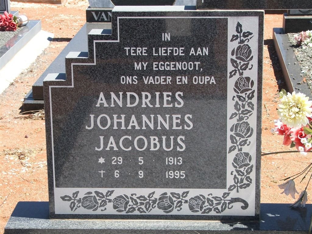 MYBURGH Andries Johannes Jacobus 1913-1995