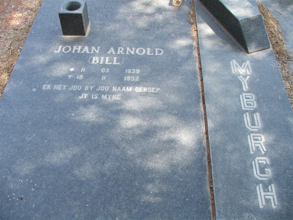 MYBURGH Johan Arnold 1939-1992