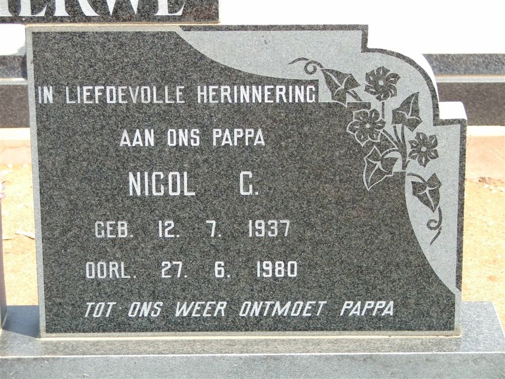 MERWE Nicol G., van der 1937-1980
