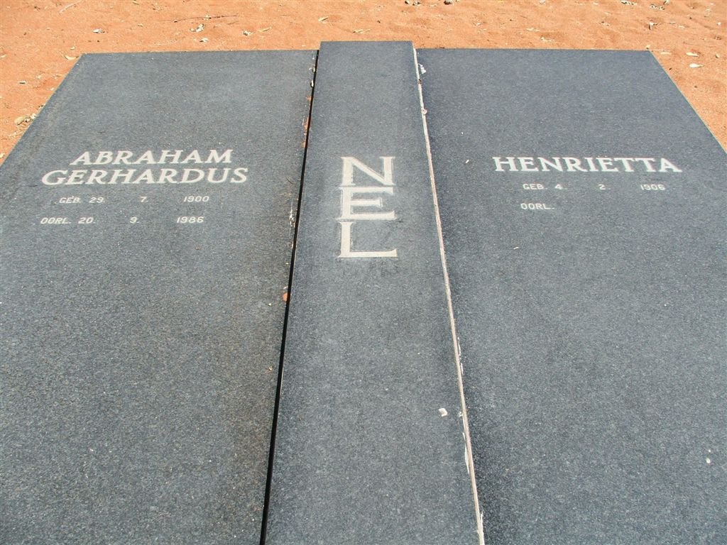 NEL Abraham Gerhardus 1900-1986 &amp; Henriëtta 1906-