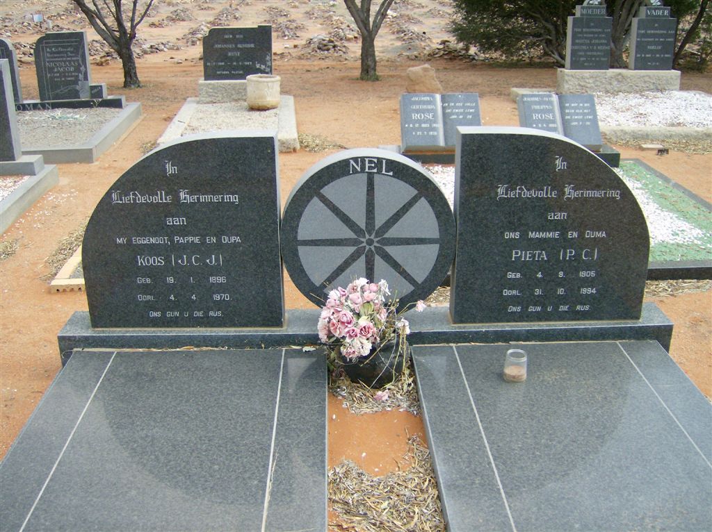 NEL J.C.J. 1896-1970 &amp; P.C. 1905-1994